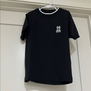 Black Psycho Bunny T-Shirt (Size 7-8/S)